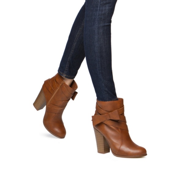 Shoedazzle Shoes - Daritza Brown High Heel Booties